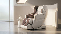 4D Full Body Massage Chair Zero Gravity Shiatsu Recliner,Sl Track Massage Chair with Heating,Leg Auto Extension,Bluetooth,Ai Voice and APP Controller,White — Lifestyle