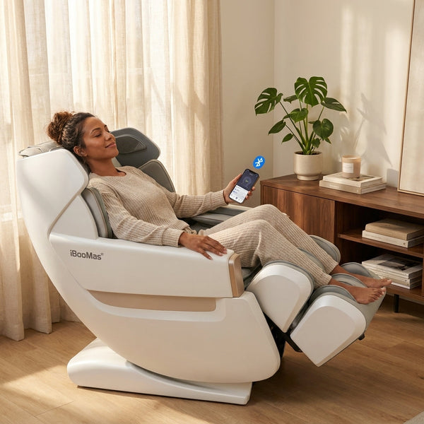 Full Body Massage Chair Built for Deep Relaxation, 4D Shiatsu, Extended SL Track, Zero Gravity, Voice Control