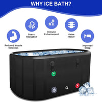Cold Plunge Tub Built for Athletes, Water Chiller Compatible, 195 Gallon Capacity, 5-Layer Insulation