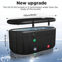 Cold Plunge Tub Built for Athletes, Water Chiller Compatible, 195 Gallon Capacity, 5-Layer Insulation